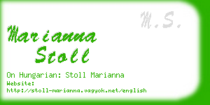 marianna stoll business card